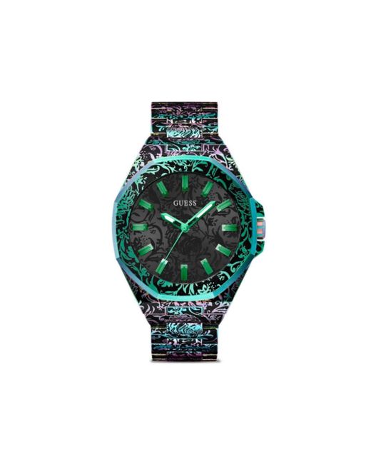 Guess USA Green Iridescent Recycled Steel 46mm for men