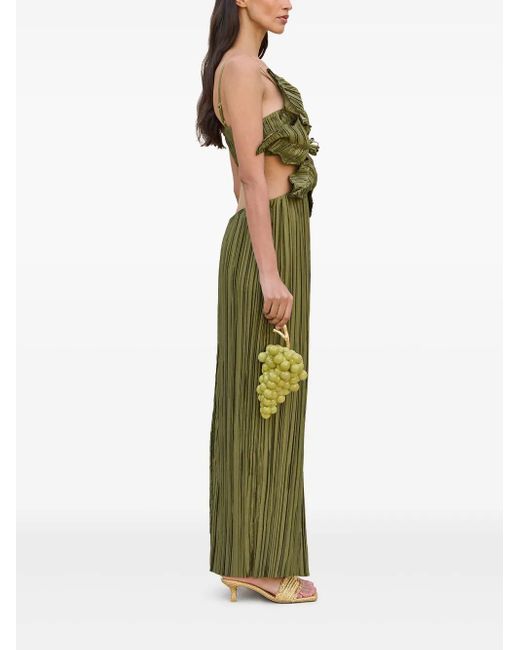Cult Gaia Green Hestra Gown