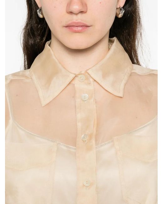 Panicale White Pocket Tie Shirt