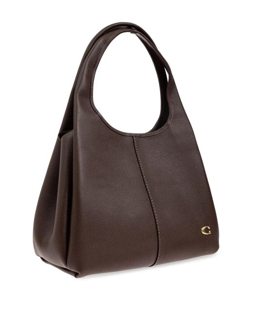 COACH Brown Lana Shoulder Bag
