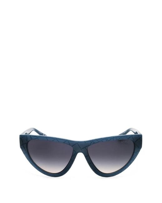 GUESS EYEWEAR Blue Cat-Eye Frame Sunglasses