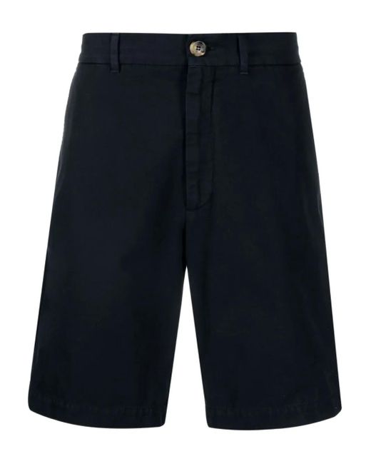 Brunello Cucinelli Blue Knee-Length Bermuda Shorts for men