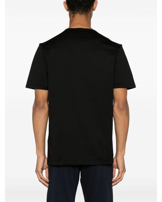 C P Company Black 70/2 Mercerized Jersey T-Shirt for men