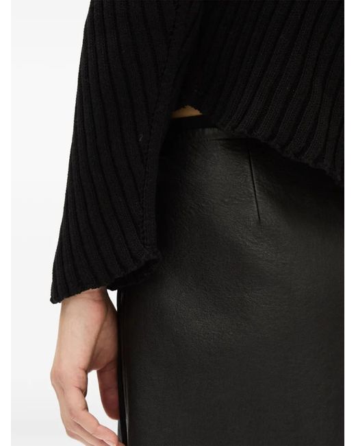 Ann Demeulemeester Black Cut-Out Sweater