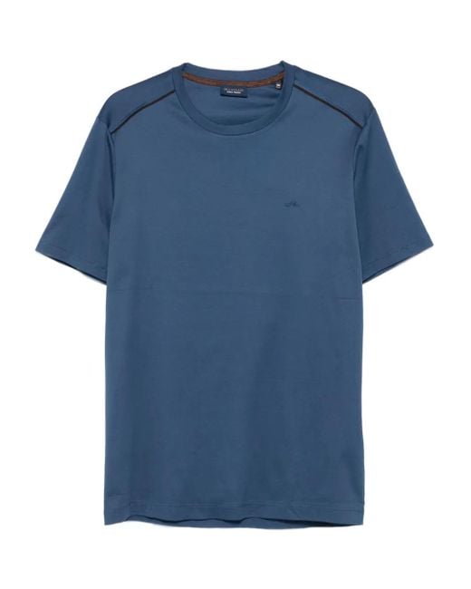 Paul & Shark T-Shirt Met Ronde Hals En Borduurwerk in het Blue voor heren