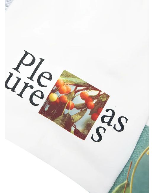 Pleasures White Connection Graphic T-Shirt for men