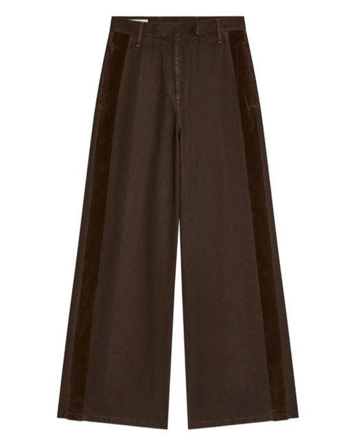 Vaqueros con detalle de rayas Dries Van Noten de color Brown
