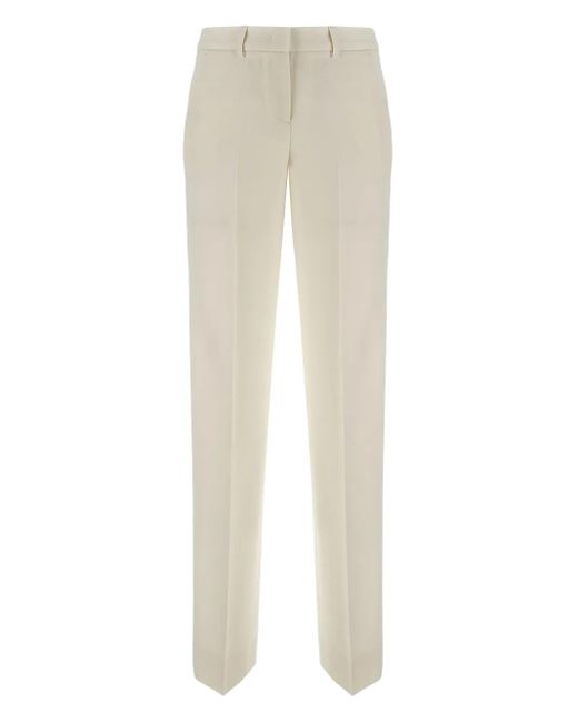 Lardini Stretch-wool Trousers White