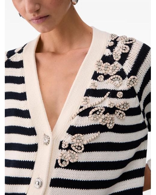 Liu Jo Black Cardigan With Jewel Embroidery