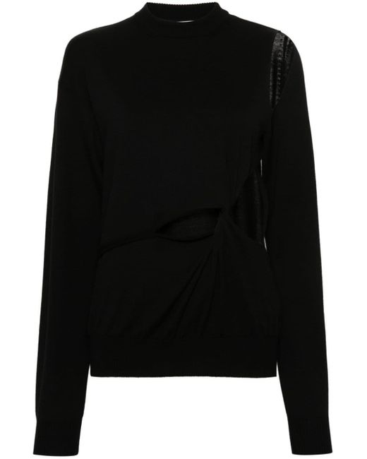 Sportmax Black Pullover mit Cut-Out