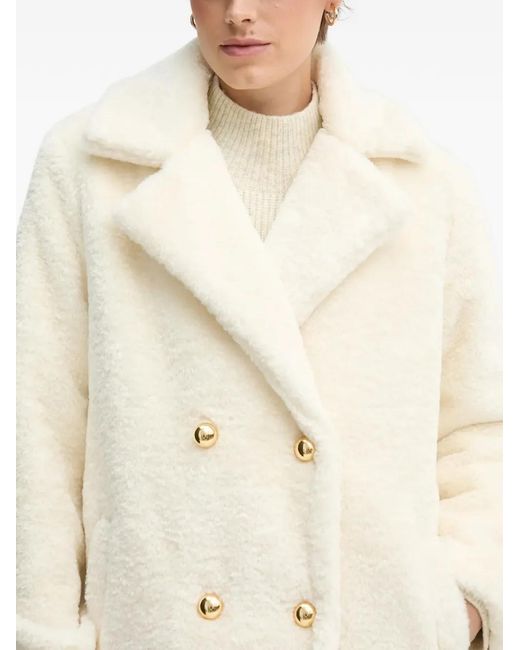 GAUDI Natural Buttoned-Cuff Coat