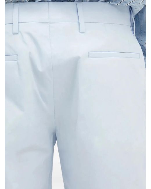 Paul Smith Blue Flat-Front Shorts for men