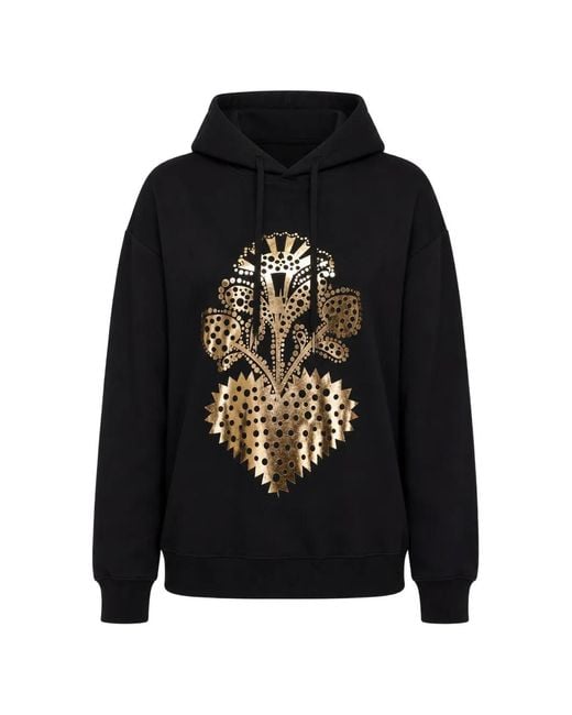 Cynthia Rowley Black Hoodie Heart Of