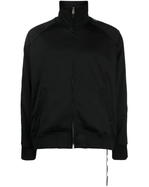 Mastermind Japan Black Logo-Tape Panelled Jacket for men
