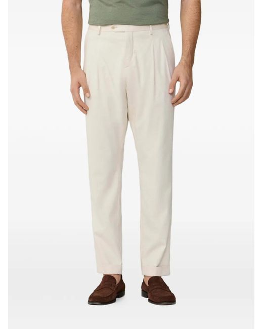 Hackett Natural Eton Double-Pleat Trousers for men
