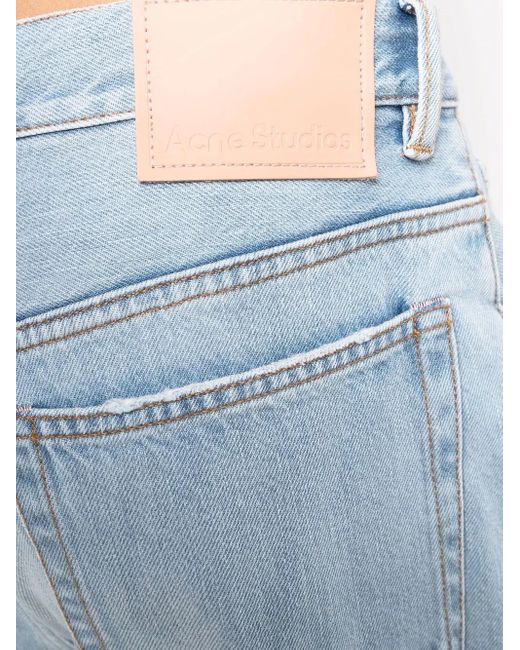 Acne Gerafelde Jeans in het Blue voor heren