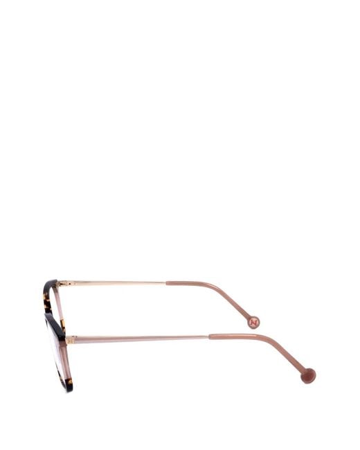 Carolina Herrera Brown Tortoiseshell-Effect Rectangle-Frame Glasses