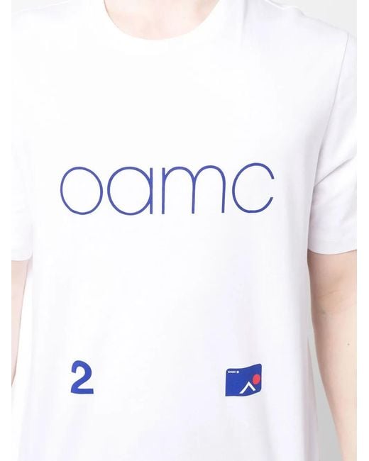 OAMC White Logo-Print Cotton T-Shirt for men