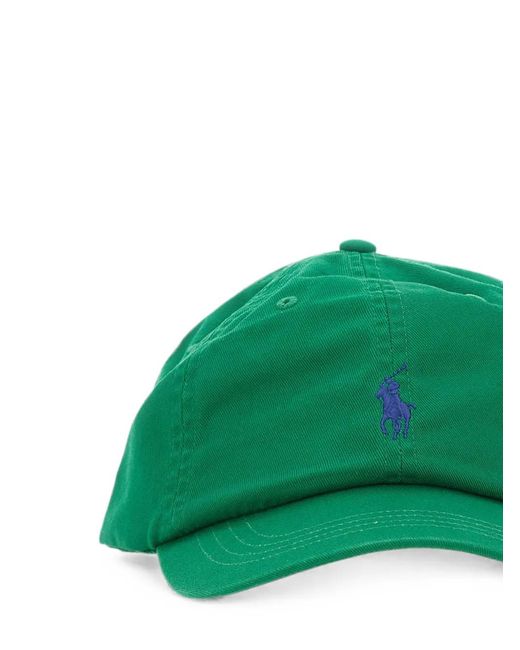 Polo Ralph Lauren Green Logo-Embroidered Cotton Baseball Cap