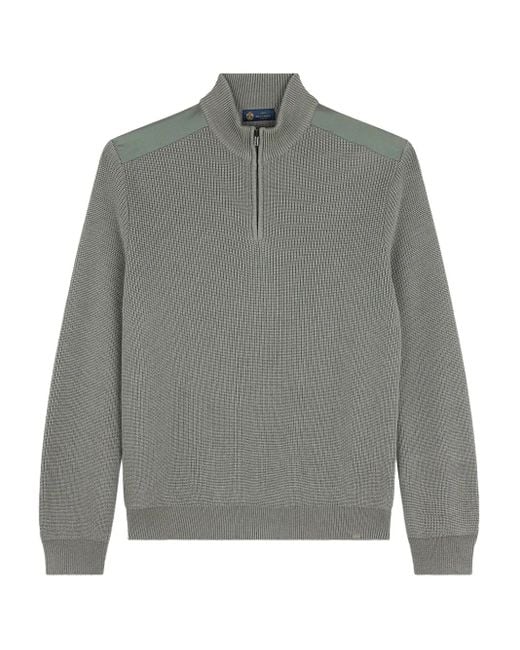 Maglione Con Mezza Zip di Paul & Shark in Gray da Uomo