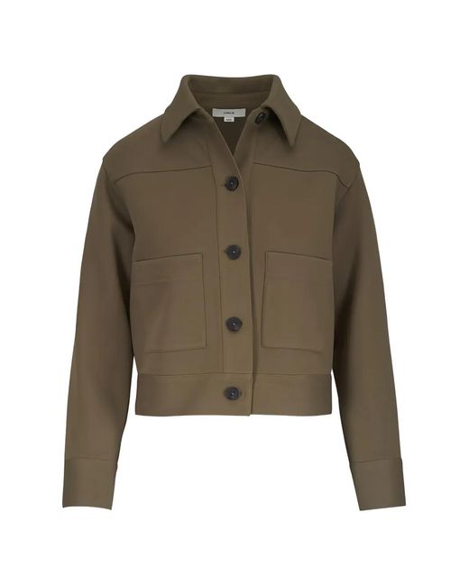 Vince Green Buttoned Cropped Jacket