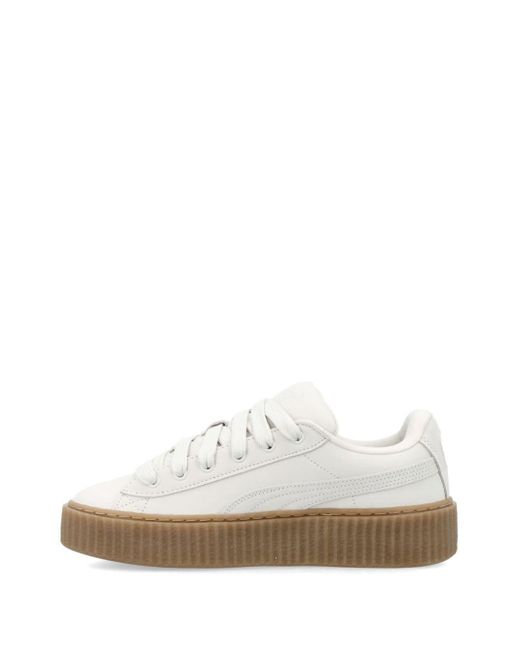 Fenty White Creeper Phatty Leather Sneakers for men