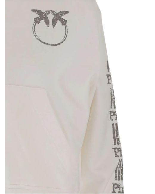 Hoodie À Fermeture Zippée Pinko en coloris Gray