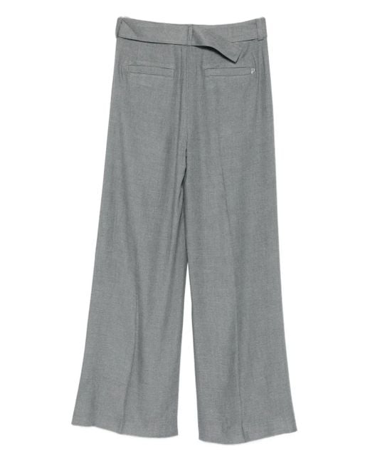 Dondup Gray Belted Pants