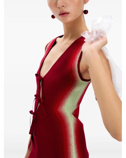 Ph5 Red Bow-Detail Vest