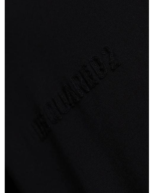 DSquared² Black Rebels Loose Fit T-Shirt for men