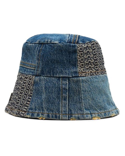 Marc Jacobs Blue Patchwork Denim Bucket Hat