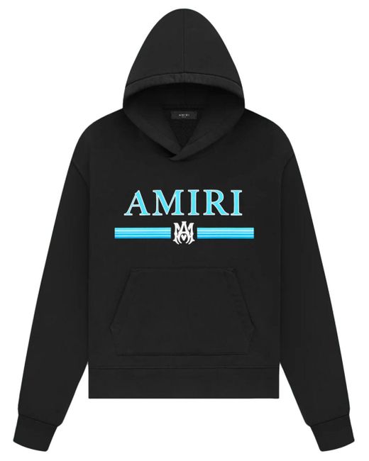 Amiri Logo print Cotton Hoodie in Black for Men Lyst UK
