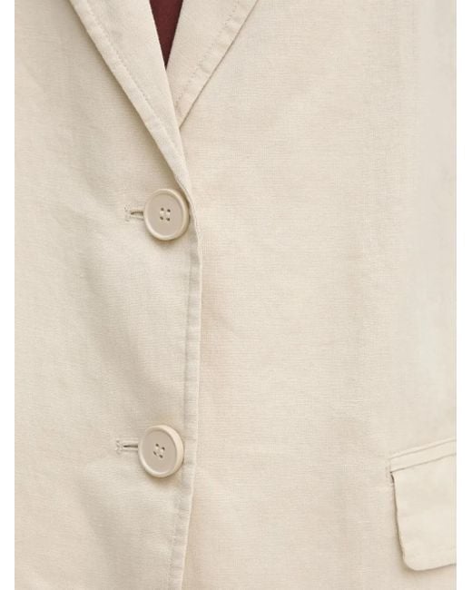 Benetton Natural Notched Lapels Jacket