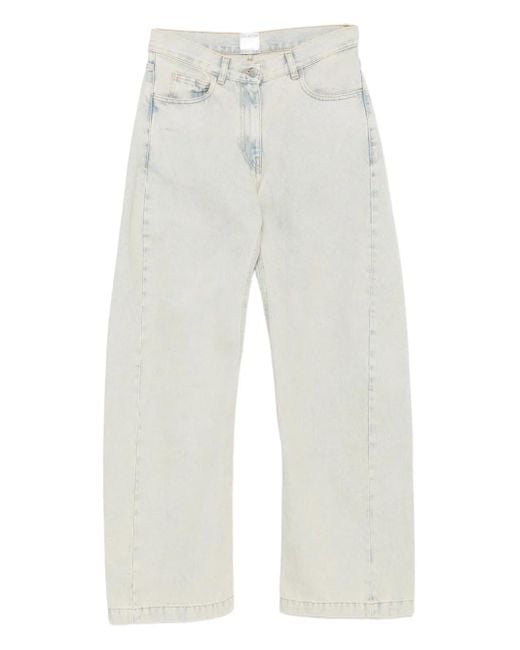 Calvin Klein Jeans Met Wijde Pijpen in het White