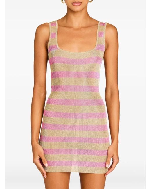 benni metallic knit mini dress SER.O.YA Women's Emeri Metallic Knit Mini Dress - Gold