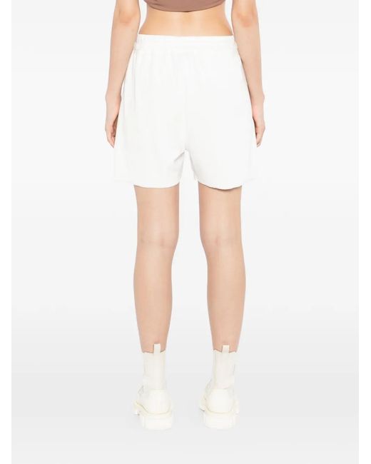 Thom Krom White Drawstring Layered Shorts
