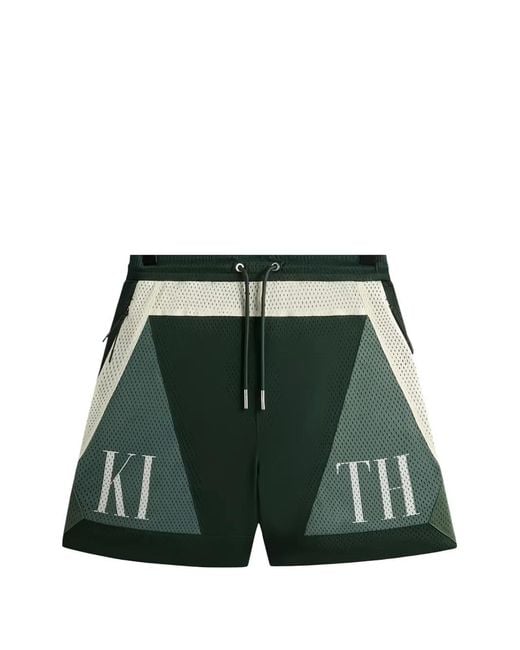 Kith Green Turbo Mesh Shorts for men