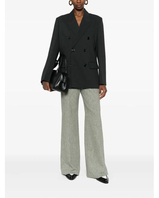 AMI Black Double-Breasted Blazer