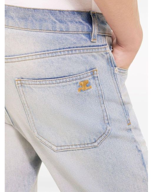 Courreges Gray 70's Bootcut Cotton Jeans for men