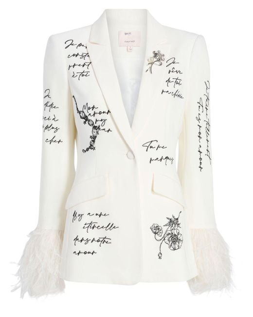 Cinq À Sept Love Letter Cheyenne ジャケット White