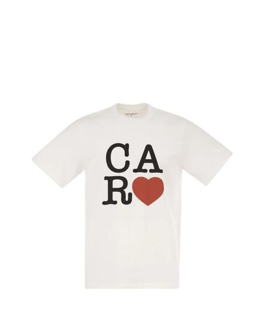 Carhartt White Graphic-Print T-Shirt