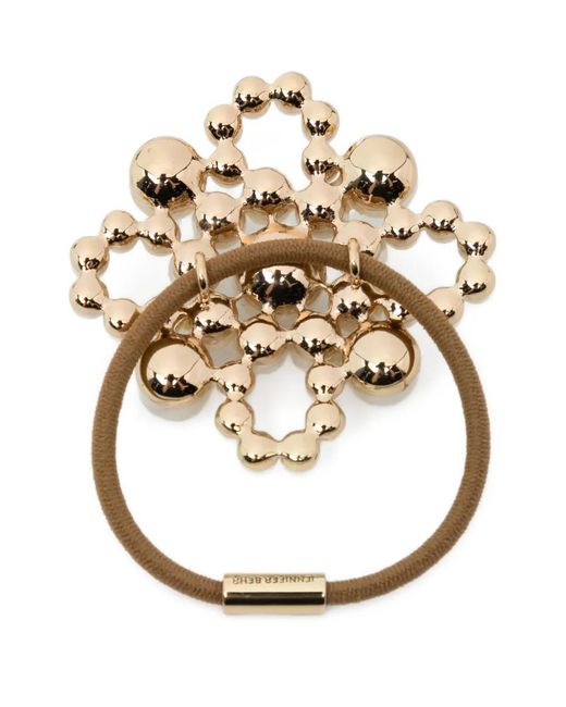 Jennifer Behr White Faux-Pearl Embellished Hair Band