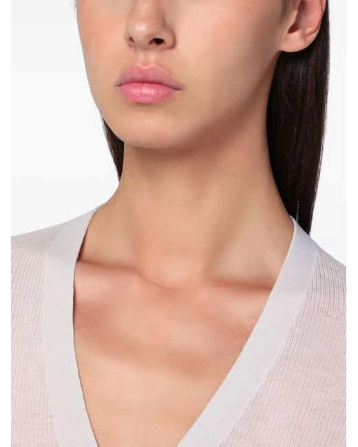 6397 White Buttoned Cardigan