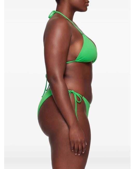 Let's Swim Green Triangle Bikini Top