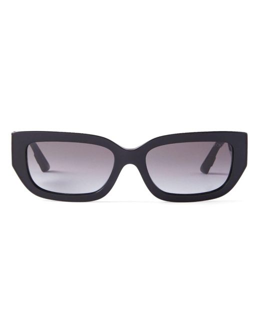 Jimmy Choo Black Tatum Rectangle-frame Sunglasses