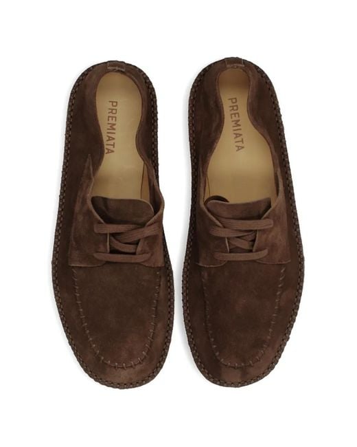Mocassini Stringati di Premiata in Brown da Uomo