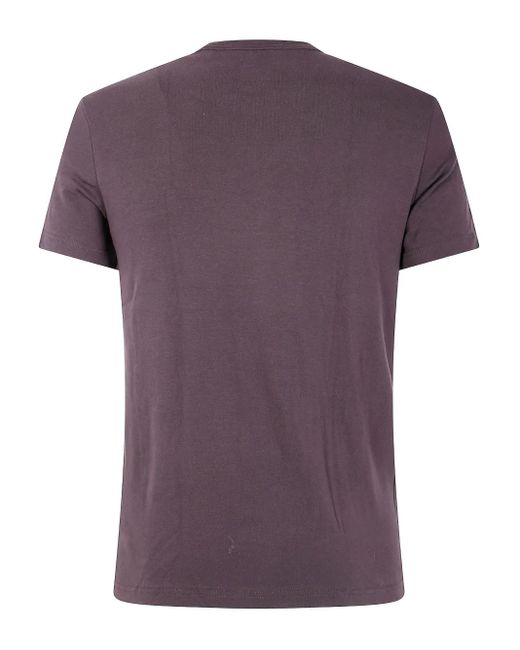 Tom Ford Purple Crew-Neck Short-Sleeve T-Shirt for men