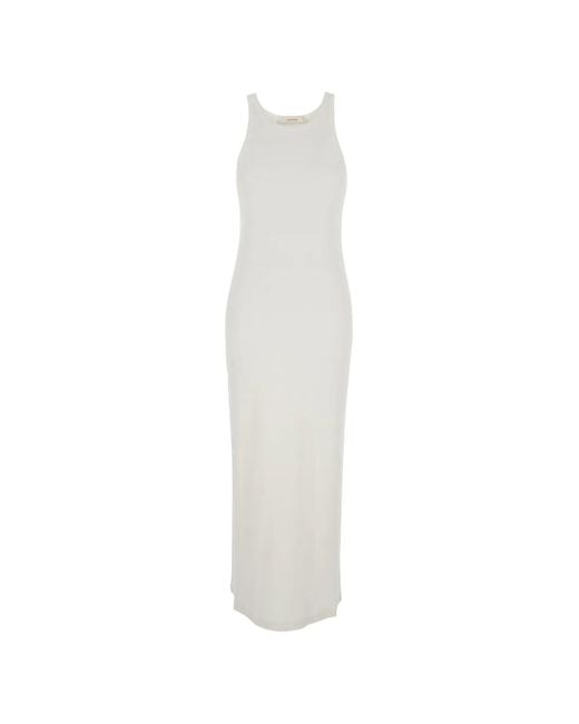 Jucca White Ribbed Dress