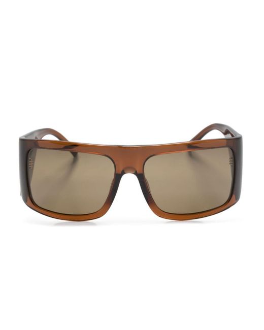 Linda Farrow Brown X The Attico Andre Oversize-frame Sunglasses