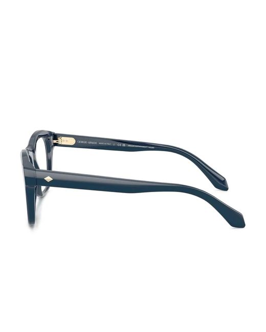 Giorgio Armani Blue Square-Frame Glasses for men